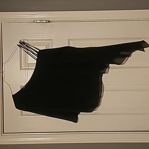 Womens Black Cold Shoulder Shirt. SizeXL